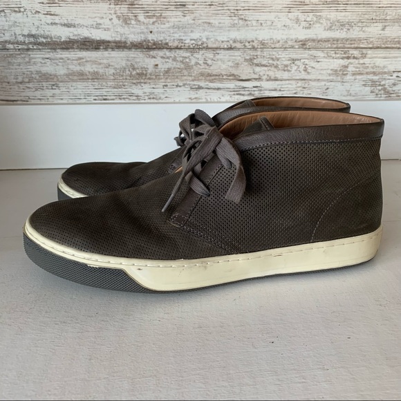 Vince Perforated Sport Suede Sneaker Boot Size 10 - Picture 5 of 13